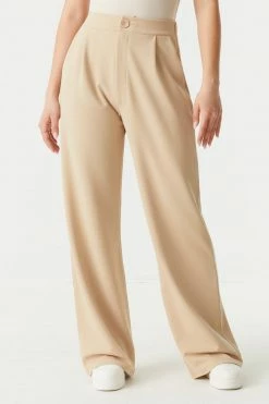 Stitches Ladies Wide Leg High-Rise Crepe Knit Trouser Bottoms 28 Stitches Ladies Wide Leg High-Rise Crepe Knit Trouser Bottoms