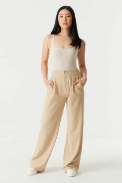 Stitches Ladies Wide Leg High-Rise Crepe Knit Trouser Bottoms 27 Stitches Ladies Wide Leg High-Rise Crepe Knit Trouser Bottoms