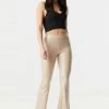 Stitches Ladies Faux-Leather Pull-on Flare Pant