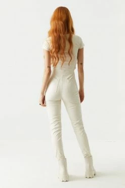 Stitches Ladies High-Rise Faux-leather Pant Bottoms