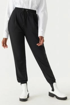 Stitches Ladies Self-Tie Drawstring Crepe Knit Jogger