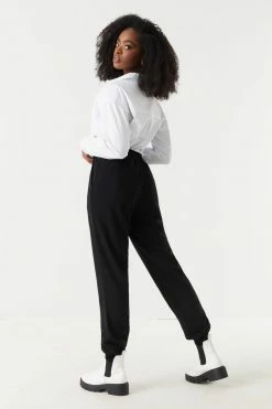 Stitches Ladies Self-Tie Drawstring Crepe Knit Jogger