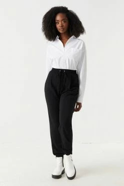 Stitches Ladies Self-Tie Drawstring Crepe Knit Jogger