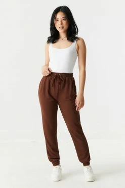 Stitches Ladies Self-Tie Drawstring Crepe Knit Jogger