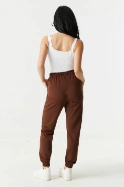 Stitches Ladies Self-Tie Drawstring Crepe Knit Jogger