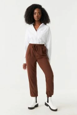 Stitches Ladies Self-Tie Drawstring Crepe Knit Jogger