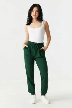 Stitches Ladies Self-Tie Drawstring Crepe Knit Jogger