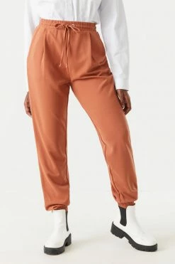 Stitches Ladies Self-Tie Drawstring Crepe Knit Jogger