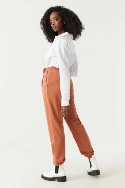 Stitches Ladies Self-Tie Drawstring Crepe Knit Jogger