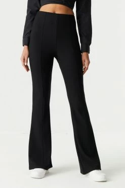 Stitches Ladies Ribbed Pull-On Flare Pant