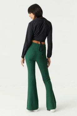 Stitches Ladies Ribbed Pull-On Flare Pant