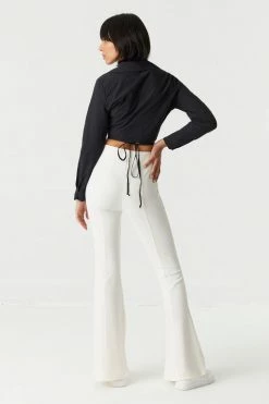Stitches Ladies Ribbed Pull-On Flare Pant