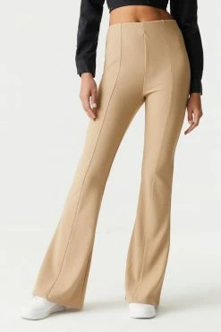 Stitches Ladies Ribbed Pull-On Flare Pant