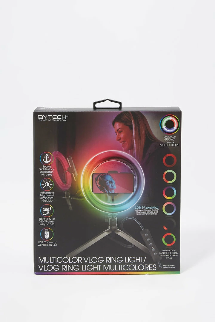 Stitches Ladies Tech Multi-Coloured Ring Light Tripod 3 Stitches Ladies Tech Multi-Coloured Ring Light Tripod