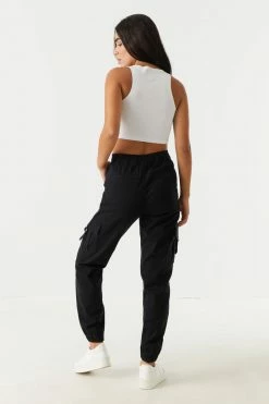 Stitches Ladies Bottoms Refuge Double Button-Up Slouchy Cargo Pant