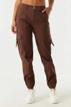 Stitches Ladies Bottoms Refuge Double Button-Up Slouchy Cargo Pant
