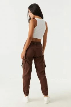 Stitches Ladies Bottoms Refuge Double Button-Up Slouchy Cargo Pant