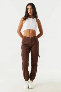 Stitches Ladies Bottoms Refuge Double Button-Up Slouchy Cargo Pant