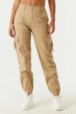 Stitches Ladies Bottoms Refuge Double Button-Up Slouchy Cargo Pant
