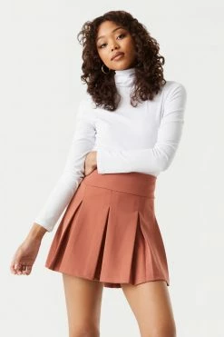 Stitches Ladies Crepe Knit Pleated Skirt Bottoms