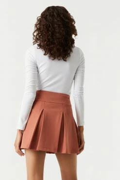 Stitches Ladies Crepe Knit Pleated Skirt Bottoms