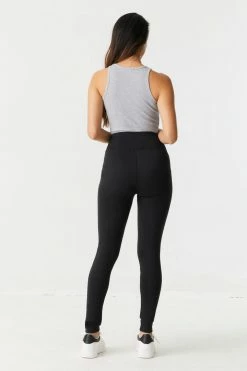 Stitches Ladies Soft High-Rise Zip-Up Pocket Legging