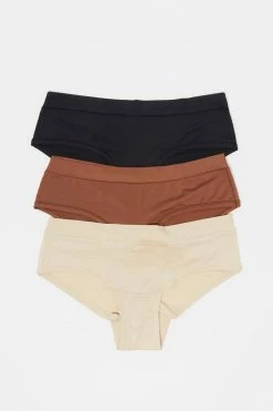 Stitches Ladies Undies Assorted Cheeky Microfiber Underwear (3 Pack) 8 Stitches Ladies Undies Assorted Cheeky Microfiber Underwear (3 Pack)