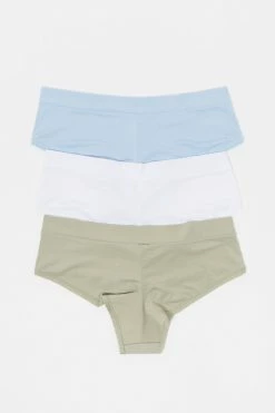 Stitches Ladies Undies Assorted Cheeky Microfiber Underwear (3 Pack)