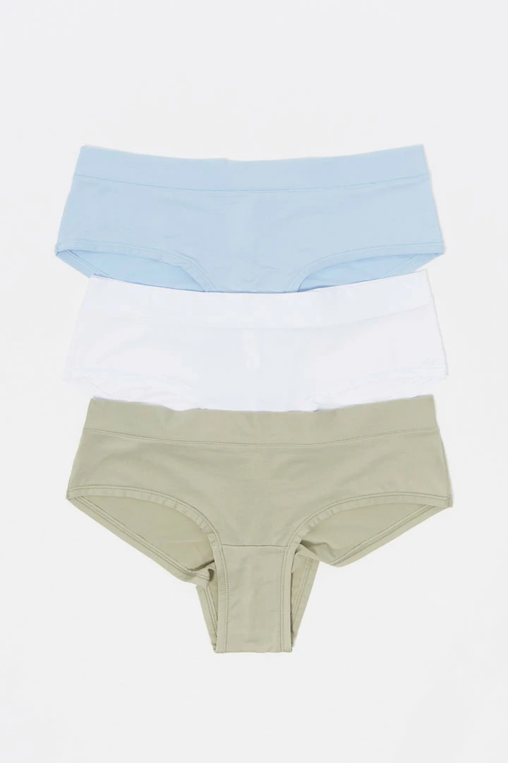 Stitches Ladies Undies Assorted Cheeky Microfiber Underwear (3 Pack) 1 Stitches Ladies Undies Assorted Cheeky Microfiber Underwear (3 Pack)