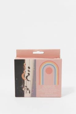 Stitches Ladies Brass Moon And Crystal Suncatcher