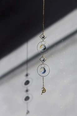 Stitches Ladies Brass Fairy Crystal Suncatcher