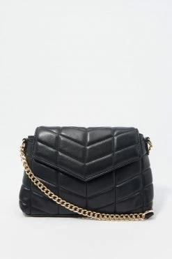 Stitches Ladies Bags Quilted Front Flap Crossbody Bag