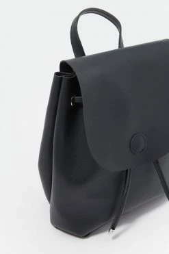 Stitches Ladies Faux-Leather Drawstring Backpack Bags 6 Stitches Ladies Faux-Leather Drawstring Backpack Bags