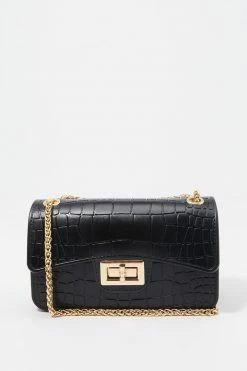 Stitches Ladies Bags Croc Embossed Jelly Shoulder Bag