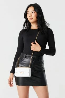 Stitches Ladies Bags Croc Embossed Jelly Shoulder Bag