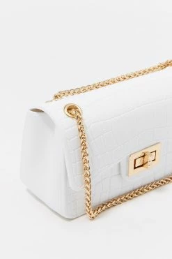 Stitches Ladies Bags Croc Embossed Jelly Shoulder Bag