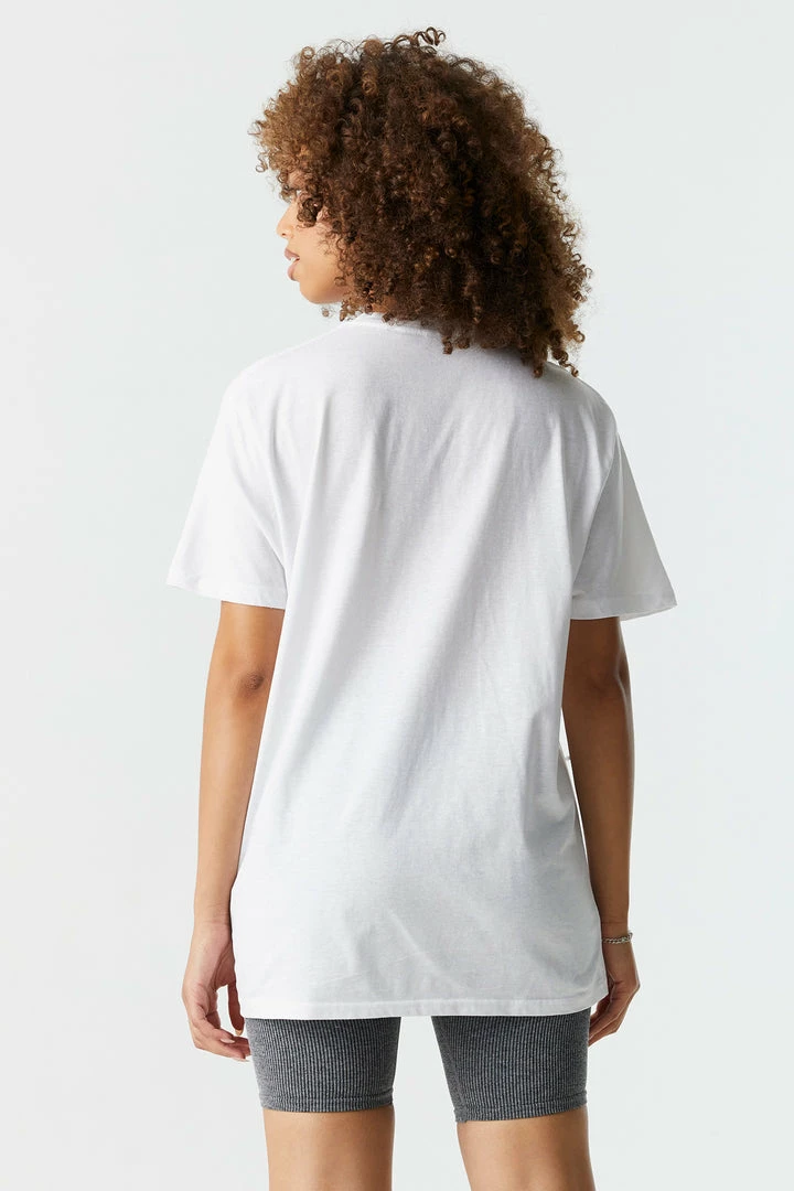 Stitches Ladies Mickey Mouse Varsity Graphic Boyfriend T-Shirt 2 Stitches Ladies Mickey Mouse Varsity Graphic Boyfriend T-Shirt