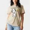 Stitches Ladies Peanuts Graphic Boyfriend T-Shirt Tops