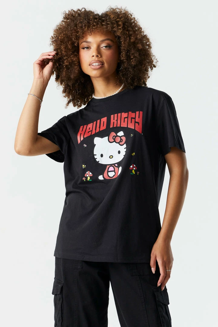 Stitches Ladies Hello Kitty Graphic Boyfriend T-Shirt 1 Stitches Ladies Hello Kitty Graphic Boyfriend T-Shirt