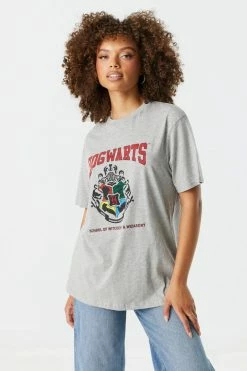 Stitches Ladies Hogwarts Graphic Boyfriend T-Shirt
