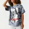 Stitches Ladies Aaliyah Graphic Tie-Dye T-Shirt