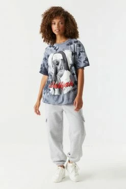 Stitches Ladies Aaliyah Graphic Tie-Dye T-Shirt