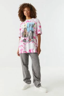 Stitches Ladies Tops Poetic Justice Graphic Tie-Dye T-Shirt