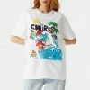Stitches Ladies Smurfs Graphic T-Shirt Tops