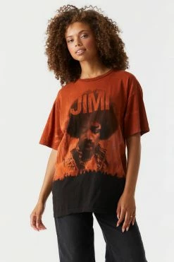 Stitches Ladies Jimi Hendrix Graphic T-Shirt