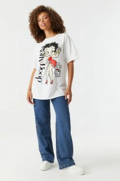 Stitches Ladies Betty Boop Graphic T-Shirt Tops