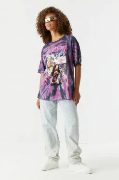 Stitches Ladies Tops Goosebumps Graphic Tie-Dye T-Shirt