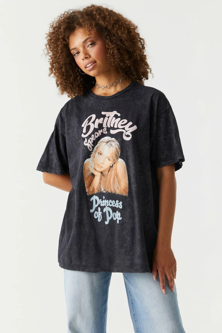 Stitches Ladies Britney Spears Princess Of Pop Graphic T-Shirt Tops 1 Stitches Ladies Britney Spears Princess Of Pop Graphic T-Shirt Tops