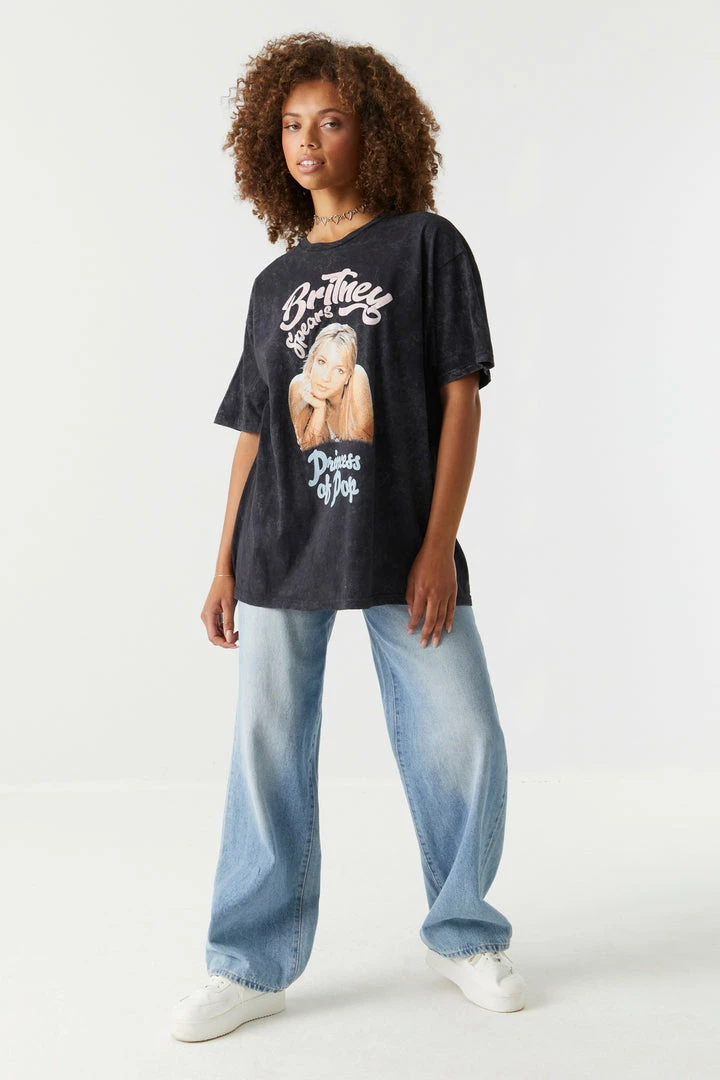 Stitches Ladies Britney Spears Princess Of Pop Graphic T-Shirt Tops 3 Stitches Ladies Britney Spears Princess Of Pop Graphic T-Shirt Tops