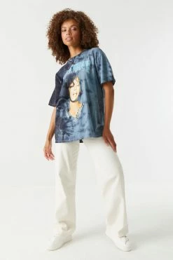 Stitches Ladies Whitney Houston Graphic Tie-Dye T-Shirt Tops 5 Stitches Ladies Whitney Houston Graphic Tie-Dye T-Shirt Tops